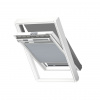 VELUX Slovensko, spol. s r.o. Sada dvojito plisovaná roleta FHC + vonkajšia markíza MHL, Vyberte rozmer MK04 78x98 cm, Vyberte odtieň Štandard látka 1047 - biele lišty