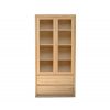 Buková masívna vitrína BORA N16 Barevné provedení: Dub.