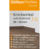 Döllken Profiles Samolepicí šedý skládací úhelník, 18 mm x 18 mm, délka 5000 mm