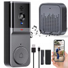 BEZDRÔTOVÝ ZVONČEK S KAMEROU, VIDEO VRÁTNIK WIFI 2K FHD, OBOJSMERNÝ ZVUK, 32GB