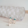 3 SPROUTS Detský Tunel Recycled 3 Sprouts Checkerboard Beige