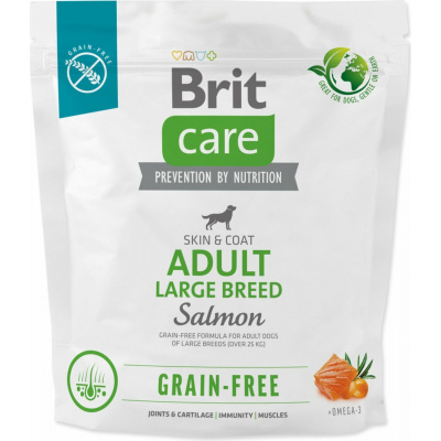 Krmivo Brit Care Dog Grain-free Adult Large Breed Salmon 1kg