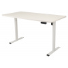 Výškovo nastaviteľný elektrický stôl BestBerg BBAT-16WW / rozmer 160x80 cm / výška 85-130 cm / biely
