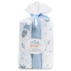 INTERBABY | PLIENKA padák 3 kusy 80x80 cm- bielo/modrá
