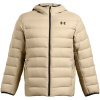 Under Armour Armour Legend Down Hooded Jacket Puffer Mens City Khaki L