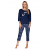 Regina 642 dámske pyžamo L melanž