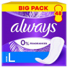 Always Daily Protect Long 0 % vôní a farbív Intímky 48 ks