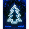 LED vianočný stromček – svietiaca dekorácia, studená biela, 800 LED, 8 programov, diaľkové ovládanie