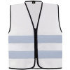Korntex Cologne Unisex bezpečnostná vesta na zips KX217 White 3XL