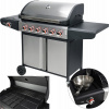 Plynový gril - Plynový gril 6+1 nehrdzavejúca oceľ 18,2 kW Lund 99653 (Plynový gril 6+1 nehrdzavejúca oceľ 18,2 kW Lund 99653)