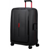 Samsonite ESSENS SPINNER 81/30, 140 l - XL kufor s uzamykaním na 3 klipsy: Charcoal/Red - essens