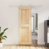 zahrada-XL Posuvné dvere so sadou kovania 70x210 cm borovicový masív 3203012