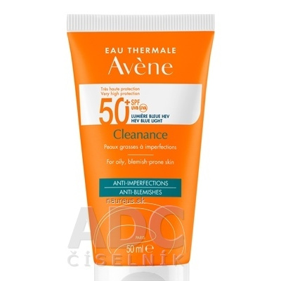 Pierre Fabre Dermo-cosmétique AVENE Cleanance SPF50+ ANTI-BLEMISHES slnečná ochrana, citlivá pokožka so sklonom k akné 1x50 ml