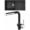 Set Sinks G199N6 (dřez Amanda 990 NANO Nanoblack N6 + baterie Mix 3 P Nanoblack N6)
