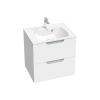 Ravak Classic II skrinka 60x45x58.5 cm závesná kúpeľňová skrinka pod umývadlo biela-sivá X000001477
