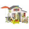 Domček s kuchynkou Friends House DeLuxe Life Smoby rozšíriteľný a kaviarňou na rohu ulice