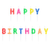 Sviečky PartyDeco - Písmenká HAPPY BIRTHDAY farebné (13ks)