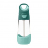 b.box Fľaša na pitie so slamkou 450 ml - emerald forest