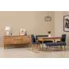 Set s rozkladacím stolom, stoličkami a konzolou (6 kusov) Vina Bench 04 1048 - Atlantic Pine, Dark Blue