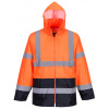 Portwest H443 HI-VIS CLASSIC RAIN Nepremokavá bunda XXL, Fluorescenčno oranžová-Námornícka modrá