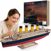 Puzzle DREWNIANE 3D Titanic Drevený model 371 dielikov Veľká Námorná Loď 88 cm Darček
