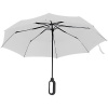 Automatický skládací deštník, pr. 98cm, s karabinou v rukojeti, bílý