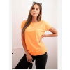 Kesi tričko s krátkym rukávom basic neon oranžová