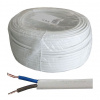 Kábel ohybný H03VVH2-F 2x1,0 (CYLY) PVC biela (plochý profil)