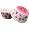 Cukrárenský košíček srdiečka 50x30 mm 50 ks - Cakesicq