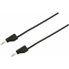 VOLTCRAFT MSB-300 měřicí kabel lamelová zástrčka 4 mm lamelová zástrčka 4 mm 1.00 m černá 1 ks