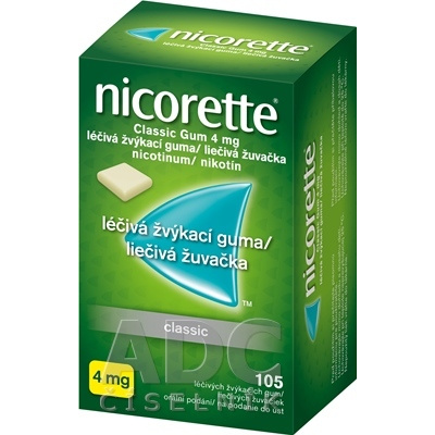 Nicorette Classic Gum 4 mg gum med 1x105 ks