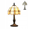 Stolná lampa LUXERA LAMPY TIFFANY ŠTÝL béžová, hnedá, viacfarebná 40 W