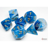 Sada kociek na RPG: Chessex - Teal Gold Phantom (7 ks)