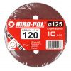 Profiflex Brúsne kotúče 125mm P120 - dierované 10ks