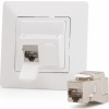 Keline zásuvkový modul pre Legrand® ValenaTM Life, Category 6A, 2xRJ45/s, osadený s KEJ-C6A-S-10G
