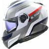 LS2 Helmets LS2 FF908 Strobe II Monza výklopná prilba, biela/modrá/červená, L (59/60)