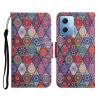 Peňaženkové 3D puzdro COLORED na Xiaomi Redmi Note 12 5G - Diamantový kaleidoskop