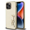 Karl Lagerfeld puzdro plastové Apple iPhone 14 Pro Max KLHCP14XPFMFBKMD zlaté