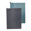 HOME ELEMENTS Utierka z recyklovanej bavlny, 2 ks, 50 x 70 cm, modrá