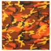 ROTHCO šatka 55 x 55 cm SAVAGE ORANGE CAMO