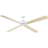 CasaFan ECO NEO III 180-4 WE-AH/BU WiFi Flügel Ahorn/Buche stropný ventilátor, 28 W, (Ø x v) 180 cm x 360 mm, biela, 943426W; 943426W