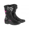 boty STELLA S-MX 6, ALPINESTARS (černé/fialové/bílé, vel. 36) M133-08-36