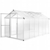 vidaXL Skleník, hliník 362x190x195 cm, 13,41 m³