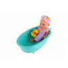 Teddies miminko 26 cm s vaničkou s doplňky