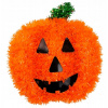 DEKORÁCIA Tekvica na Halloween oranžová usmiata strašidelná 26 x 28 cm