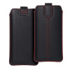 Puzdro / obal pre Samsung I9100 Galaxy S2/i9000/I9001/i9103/S8600 Wave 3/SE Arc S čierny - zaťahovací Forcell Pocket Ultra Slim M4