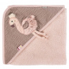 BABY FEHN Uterák s kapucňou Baby Fehn Plameniak, Pink