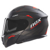 Helma NOX N968 ULTRA černá matná/červená - M