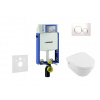 Geberit Kombifix Set predstenovej inštalácie, klozetu a dosky Villeroy & Boch, tlačidla Sigma20, DirectFlush, SoftClose, CeramicPlus, biela/chróm 110.302.00.5 NB4