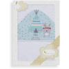 INTERBABY | Osuška froté TEEPEE - BIELO/ZELENÁ